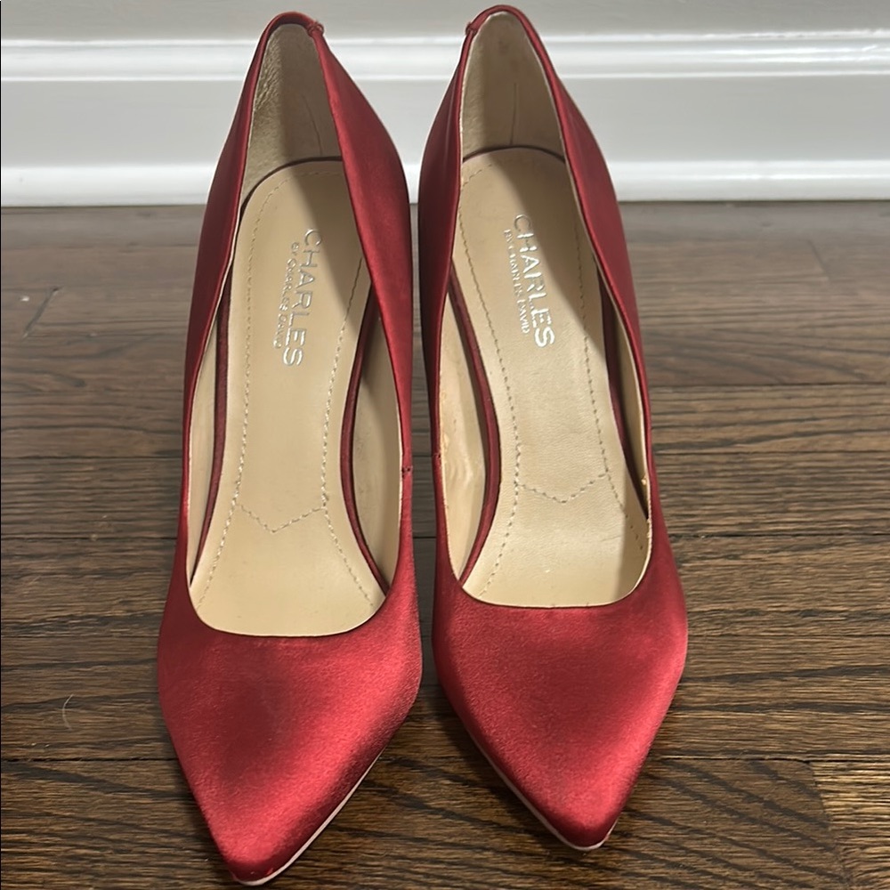 Charles By Charles David Red Stiletto Heels